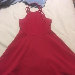 Red Charlotte Russe flowy dress.
